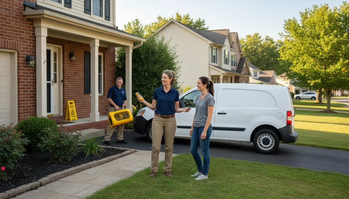 Water restoration image for Dehumidification And Cleanup Services in Hiram, ME